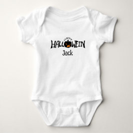 Personalized name happy Halloween  ベビーボディスーツ