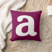 Personalized Name Initial Stylish Modern Minimal  クッション (ブランケット)