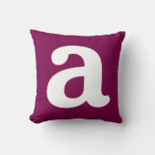 Personalized Name Initial Stylish Modern Minimal  クッション (正面)