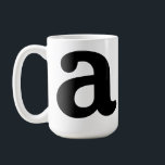Personalized Name Initial Stylish Modern Minimal  コーヒーマグカップ<br><div class="desc">Personalized Name Initial Stylish Modern Minimal Monogram Coffee Mugs.</div>