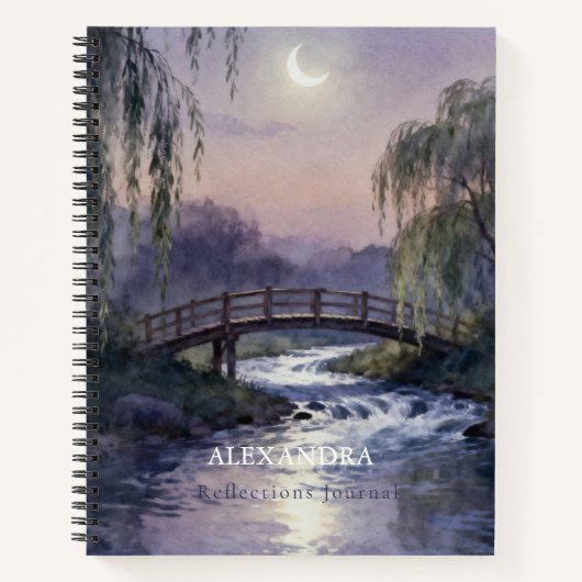 Personalized Name Journal | Reflections Notebook ノートブック (正面)