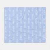 Personalized Name Kids Blanket for Girls and Boys フリースブランケット (正面(横))