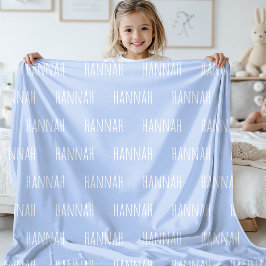 Personalized Name Kids Blanket for Girls and Boys フリースブランケット