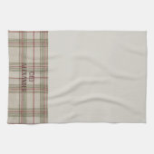 Personalized Name Kitchen Tea Towel - White キッチンタオル (横)