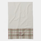 Personalized Name Kitchen Tea Towel - White キッチンタオル (縦)