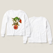 personalized Name Leopard Bow Parrot Ornament (デザイン 正面＆背面)