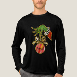 personalized Name Leopard Bow Parrot Ornament トライブレンドＴシャツ