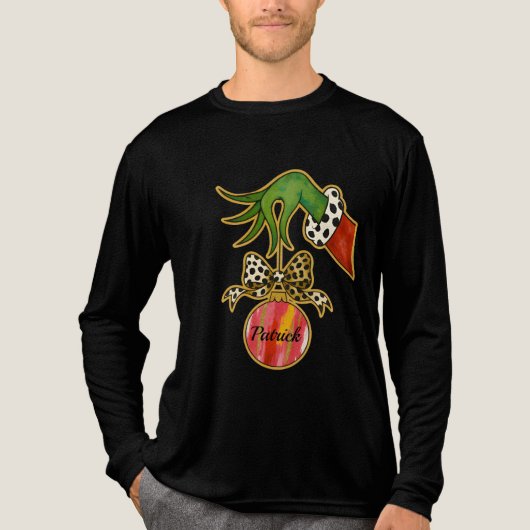 personalized Name Leopard Bow Parrot Ornament トライブレンドTシャツ (正面)