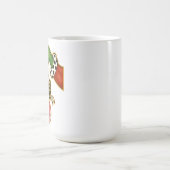 personalized Name Leopard Bow Parrot Ornament モーフィングマグカップ (中央)