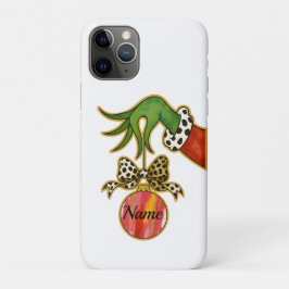 personalized Name Leopard Bow Parrot Ornament iPhone 11 Proケース
