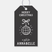 Personalized Name Merry Christmas  ギフトタグ (正面)