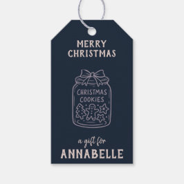 Personalized Name Merry Christmas Cookies ギフトタグ