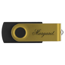 Personalized Name Metallic Gold Stylish