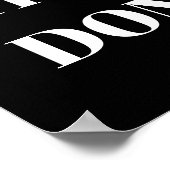 PERSONALIZED NAME MODERN MINIMAL GET THINGS DONE  ポスター (角)