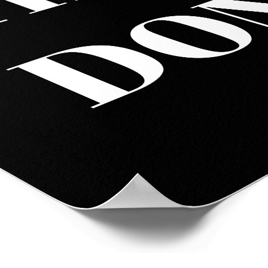 PERSONALIZED NAME MODERN MINIMAL GET THINGS DONE  ポスター (角)