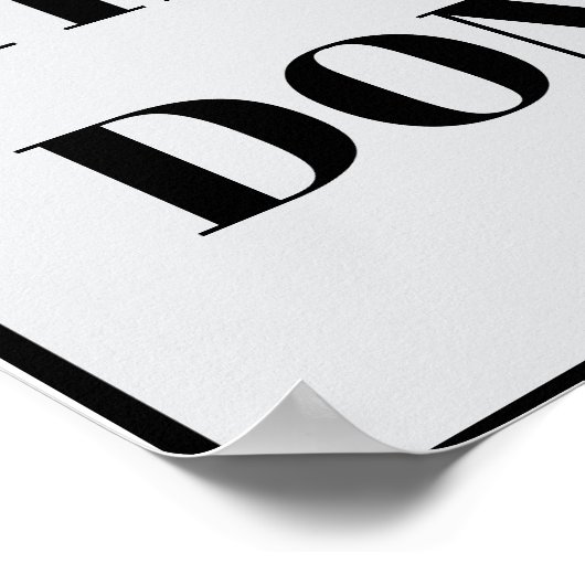 PERSONALIZED NAME MODERN MINIMAL GET THINGS DONE  ポスター (角)