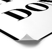 PERSONALIZED NAME MODERN MINIMAL GET THINGS DONE  ポスター (角)