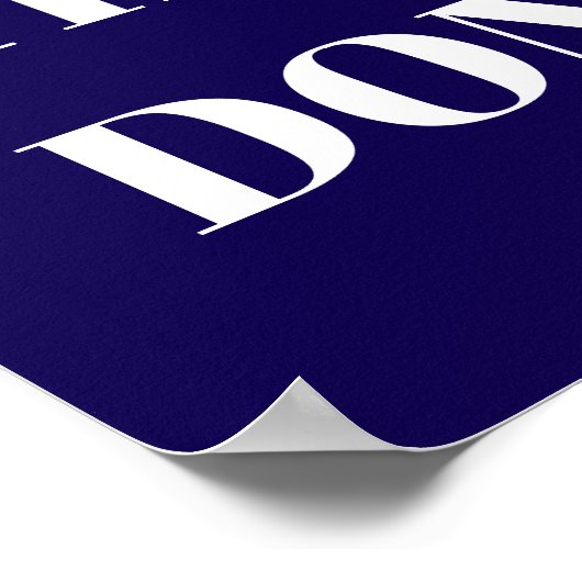 PERSONALIZED NAME MODERN MINIMAL GET THINGS DONE  ポスター (角)