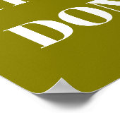 PERSONALIZED NAME MODERN MINIMAL GET THINGS DONE  ポスター (角)