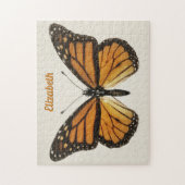 Personalized Name Monarch Butterfly Art 250 Pieces ジグソーパズル (縦)