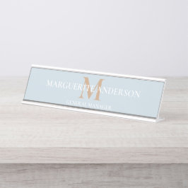 Personalized Name Monogram デスクネームプレート