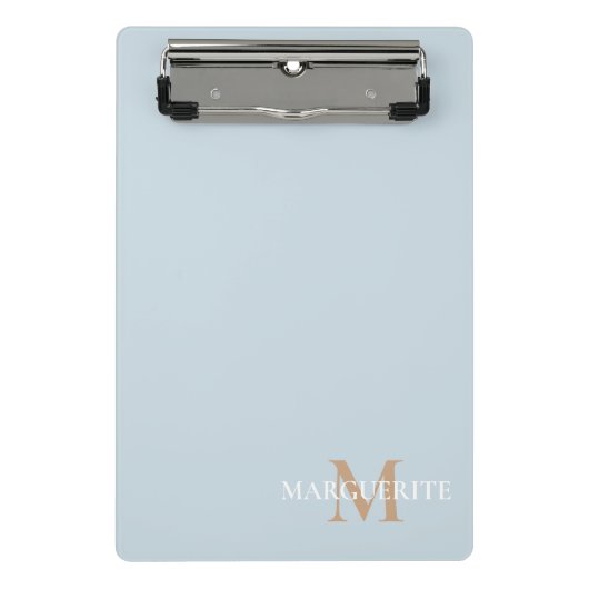 Personalized Name Monogram ミニクリップボード (正面)