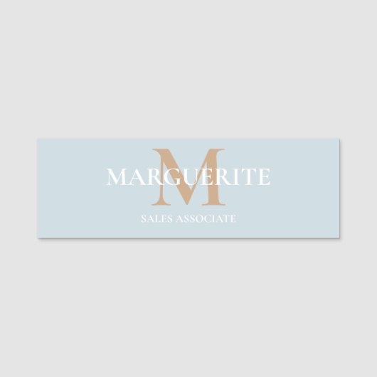 Personalized Name Monogram 名札 (正面)