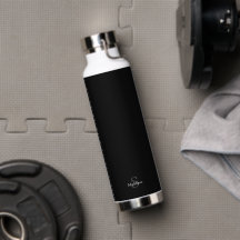 Personalized Name Monogram Black Charcoal Gray