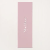 Personalized Name Monogram Dusty Rose ヨガマット (裏面)