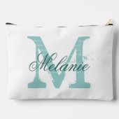 Personalized name monogram large cosmetic bags アクセサリーポーチ (裏面)