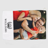 Personalized Name Monogram Photo ゴルフタオル (横)