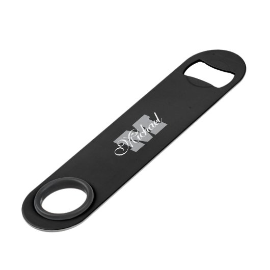 Personalized name monogram Pro Speed bottle opener スピード栓抜き (正面アングル)