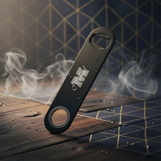 Personalized name monogram Pro Speed bottle opener スピード栓抜き