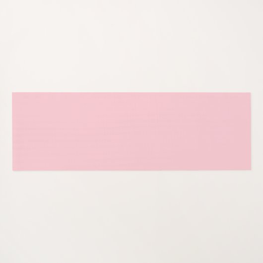 Personalized name monogram white pink floral  ヨガマット (裏面(横))