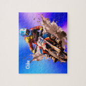 Personalized name Motocross Puzzle ジグソーパズル (縦)