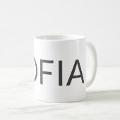 Personalized Name Mug – Custom Minimal Design Gift コーヒーマグカップ (正面右)