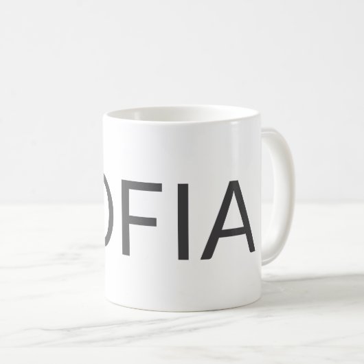 Personalized Name Mug – Custom Minimal Design Gift コーヒーマグカップ (正面右)