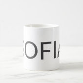 Personalized Name Mug – Custom Minimal Design Gift コーヒーマグカップ (中央)