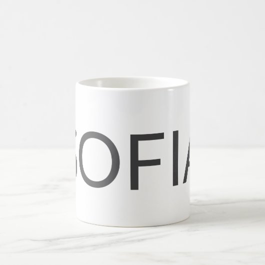 Personalized Name Mug – Custom Minimal Design Gift コーヒーマグカップ (中央)
