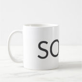 Personalized Name Mug – Custom Minimal Design Gift コーヒーマグカップ (左)