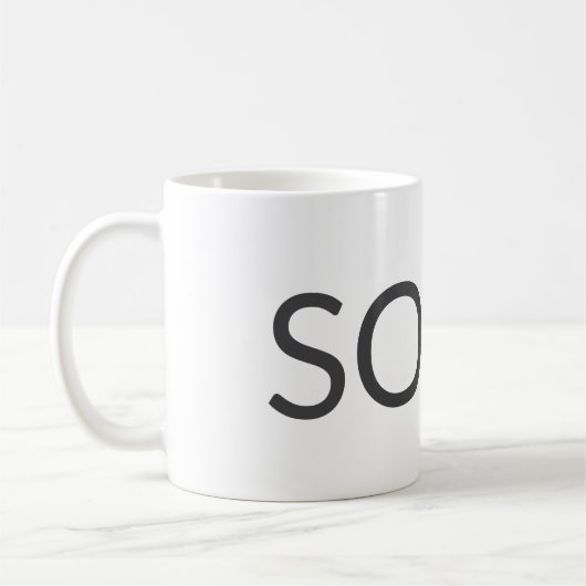 Personalized Name Mug – Custom Minimal Design Gift コーヒーマグカップ (左)