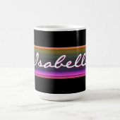 Personalized Name Mug | Iridescent Glass Effect  コーヒーマグカップ (中央)