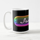 Personalized Name Mug | Iridescent Glass Effect  コーヒーマグカップ (左)