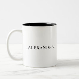 Personalized Name Mug | Minimal Custom Coffee Mug ツートーンマグカップ