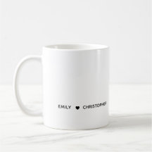 Personalized Name Mug – Minimal Valentine Gift for