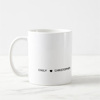 Personalized Name Mug – Minimal Valentine Gift for コーヒーマグカップ