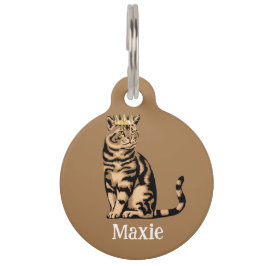 Personalized Name & No Phone Orange Tabby Cat ペット　ネームタグ