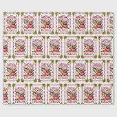 Personalized Name North Pole Delivery Christmas ラッピングペーパー (フラット)