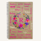 Personalized Name Notebook Add your Name ノートブック (正面)