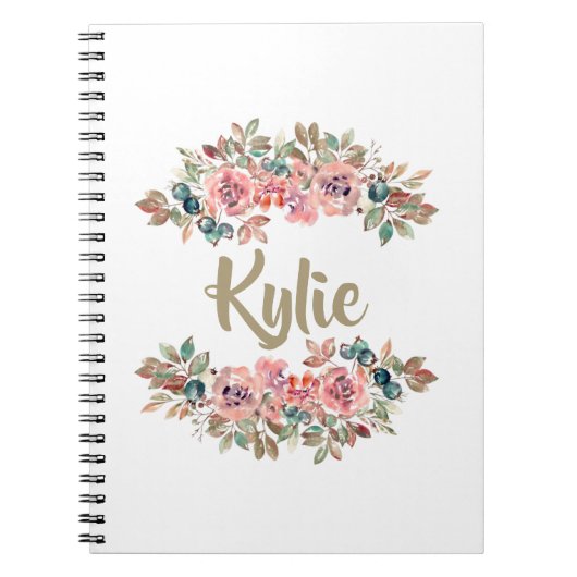 Personalized Name Notebook | Custom Gifts for Her ノートブック (正面)